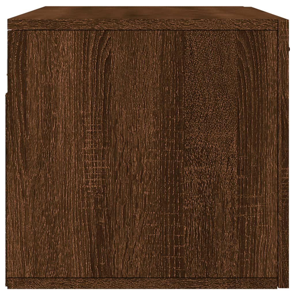 Wall Cabinet Brown Oak 80x36.5x35 cm Engineered Wood